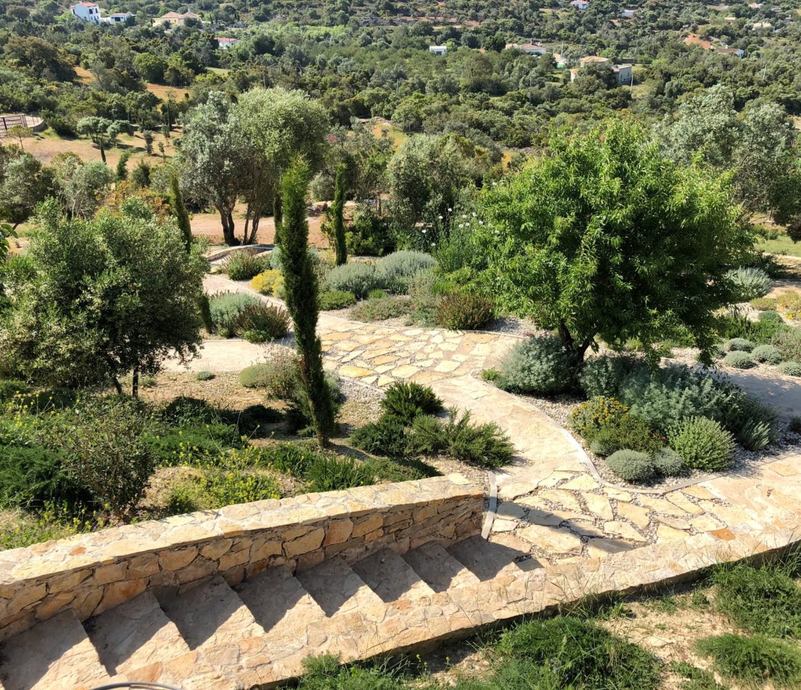 La brique portugaise du Jardin en Algarve