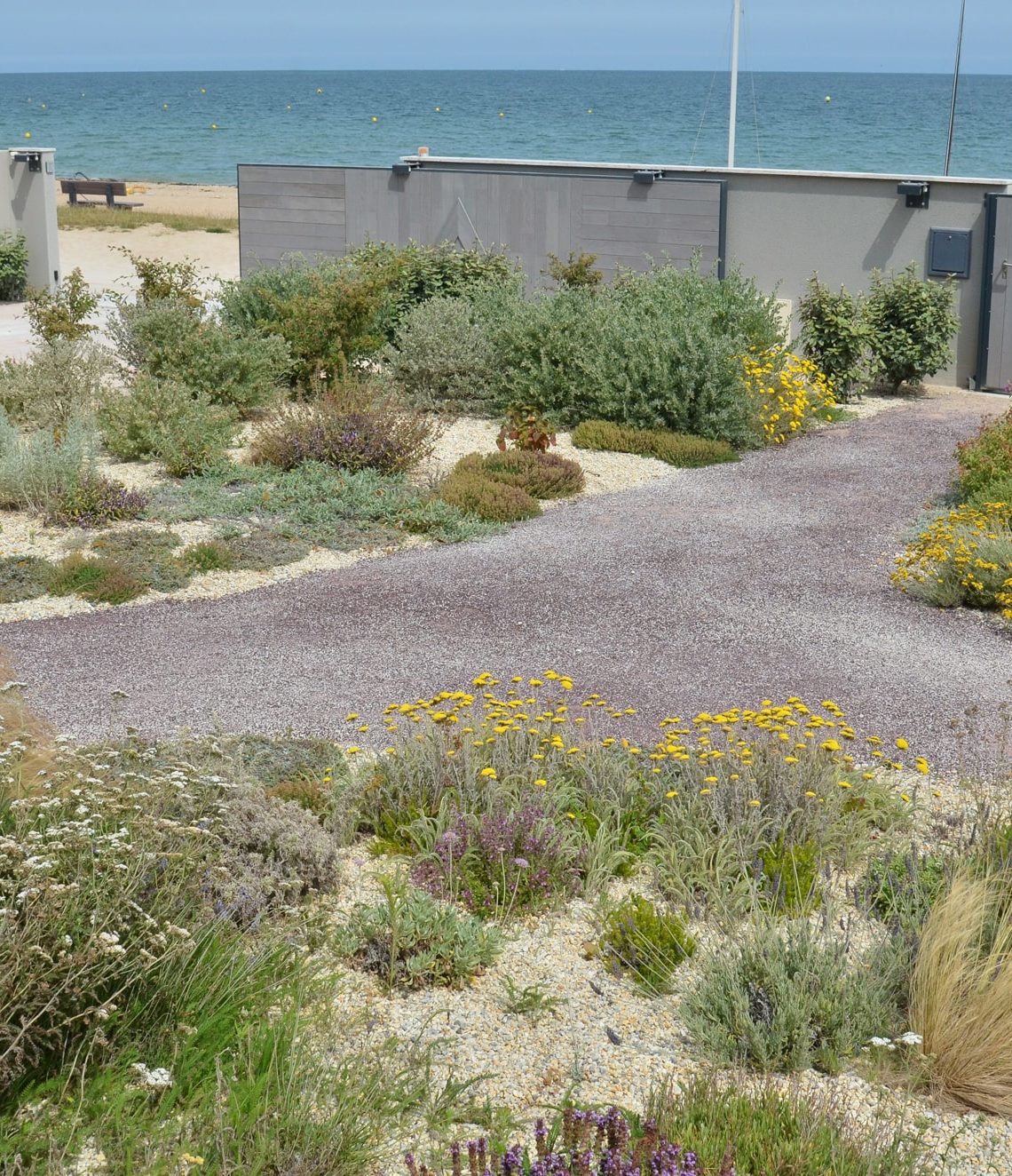 Le jardin en front de mer