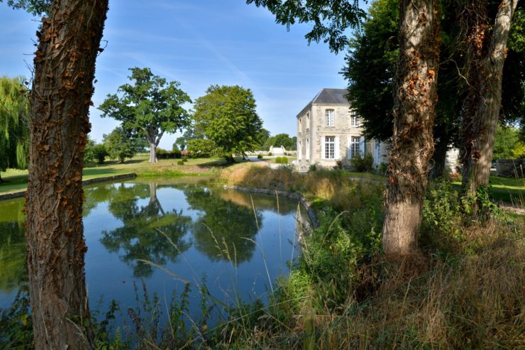 L'étang dans un jardin historique